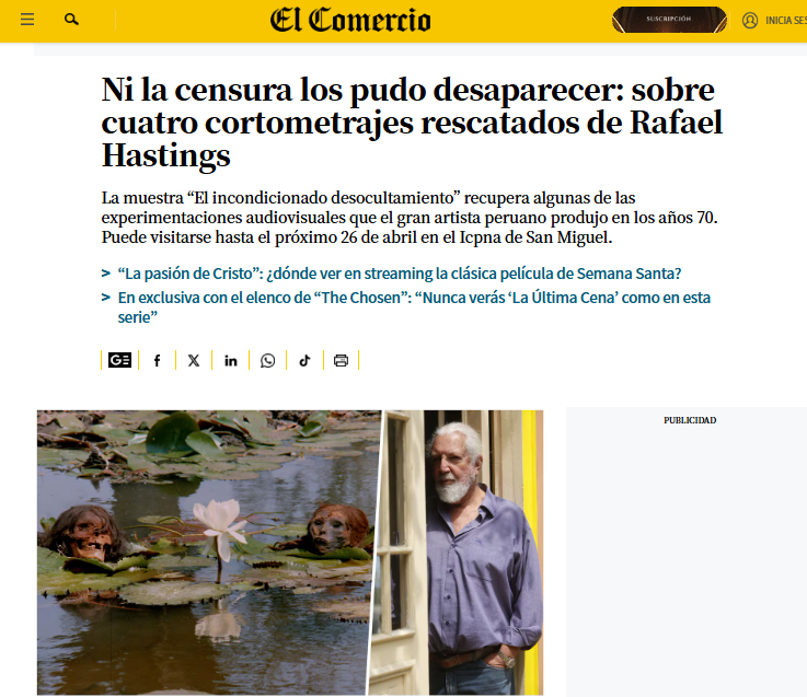 Rafael Hastings - El Comercio