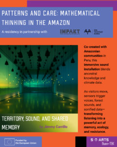 Jimmy Carrillo, artista seleccionado en Perú para la residencia S+T+ARTS Buen-TEK